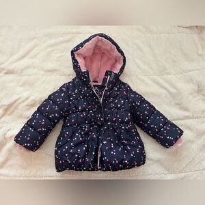 ZeroXposur Black Jacket with Pink Heart AccentsGirl winter jacket  2T
